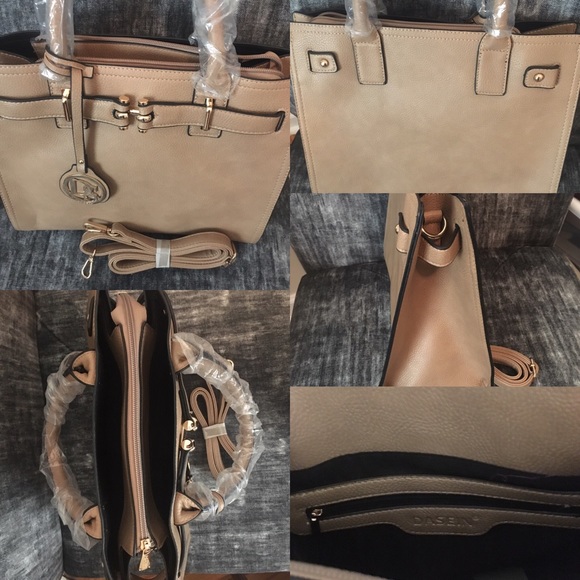 Handbags - Leather Tote with shoulder strap included